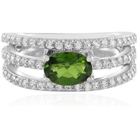 Russischer Diopsid-Silberring Russischer Diopsid-Silberring