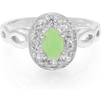 Kaiserlicher Chrysopras-Silberring Kaiserlicher Chrysopras-Silberring