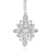 Weißer Saphir-Silberanhänger Weißer Saphir-Silberanhänger