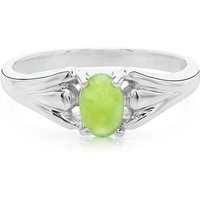 Kaiserlicher Chrysopras-Silberring Kaiserlicher Chrysopras-Silberring