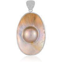 Mabe-Perlen-Silberanhänger (Bali Barong) Mabe-Perlen-Silberanhänger (Bali Barong)