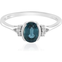 Petrol-Kyanit-Silberring Petrol-Kyanit-Silberring