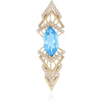 Schweizblauer Topas-Goldanhänger (de Melo) Schweizblauer Topas-Goldanhänger (de Melo)