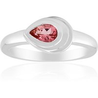 Brasilianischer Pinkfarbener Turmalin-Silberring (Pallanova) Brasilianischer Pinkfarbener Turmalin-Silberring (Pallanova)