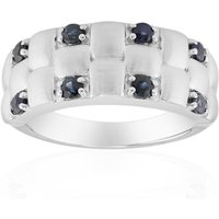 Blauer Saphir-Silberring (Remy Rotenier) Blauer Saphir-Silberring (Remy Rotenier)