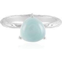 Aqua-Chalzedon-Silberring Aqua-Chalzedon-Silberring