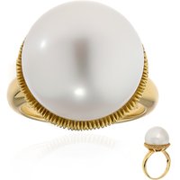 Weiße Südseeperlen-Goldring (Michelle Albala) Weiße Südseeperlen-Goldring (Michelle Albala)