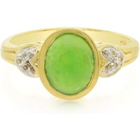 Kaiserlicher Chrysopras-Silberring Kaiserlicher Chrysopras-Silberring