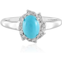 Sleeping Beauty-Türkis-Silberring Sleeping Beauty-Türkis-Silberring