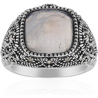 Regenbogen-Mondstein-Silberring (Annette classic) Regenbogen-Mondstein-Silberring (Annette classic)