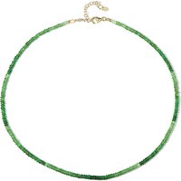 Tansania-Tsavorit-Silberhalskette Tansania-Tsavorit-Silberhalskette