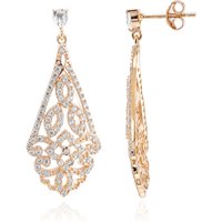 Weißer Topas-Silberohrringe Weißer Topas-Silberohrringe