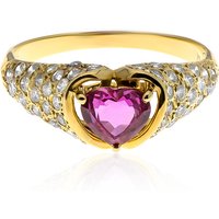 Pinkfarbener Saphir-Goldring (CIRARI) Pinkfarbener Saphir-Goldring (CIRARI)