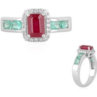 Bemainty-Rubin-Silberring Bemainty-Rubin-Silberring