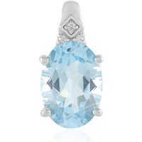 Himmelblauer Topas-Silberanhänger Himmelblauer Topas-Silberanhänger