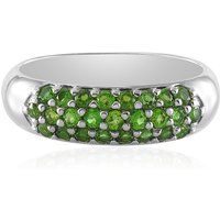 Russischer Diopsid-Silberring Russischer Diopsid-Silberring