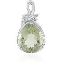 Grüner Amethyst-Silberanhänger Grüner Amethyst-Silberanhänger