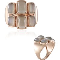 Silberner Mondstein-Silberring (KM by Juwelo) Silberner Mondstein-Silberring (KM by Juwelo)