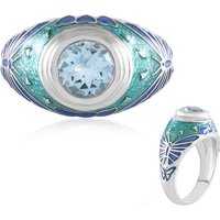 Himmelblauer Topas-Silberring (Adela Silber) Himmelblauer Topas-Silberring (Adela Silber)