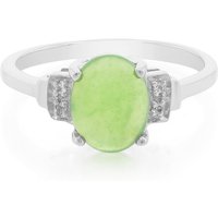 Kaiserlicher Chrysopras-Silberring Kaiserlicher Chrysopras-Silberring