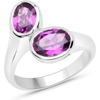 Magenta-Granat-Silberring Magenta-Granat-Silberring