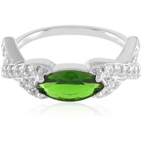 Russischer Diopsid-Silberring Russischer Diopsid-Silberring