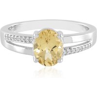 Gelber Beryll-Silberring Gelber Beryll-Silberring