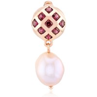 Purpurfarbene Süßwasserzuchtperlen-Silberanhänger Purpurfarbene Süßwasserzuchtperlen-Silberanhänger