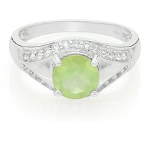 Prehnit-Herren-Silberring Prehnit-Herren-Silberring