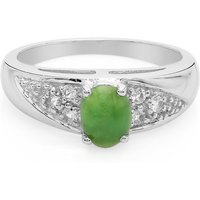 Kaiserlicher Chrysopras-Silberring Kaiserlicher Chrysopras-Silberring