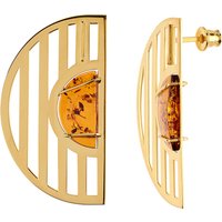 Baltischer Cognac-Bernstein-Silberohrringe (dagen) Baltischer Cognac-Bernstein-Silberohrringe (dagen)