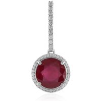 Madagaskar-Rubin-Silberanhänger Madagaskar-Rubin-Silberanhänger