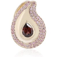 Pinkfarbener Zirkon-Goldanhänger (Adela Gold) Pinkfarbener Zirkon-Goldanhänger (Adela Gold)