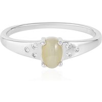 Quarz-Katzenauge-Silberring Quarz-Katzenauge-Silberring