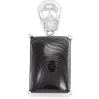 Psilomelan-Silberanhänger Psilomelan-Silberanhänger