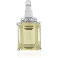 Limonen-Quarz-Silberanhänger Limonen-Quarz-Silberanhänger