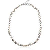 Süßwasserzuchtperlen-Silberhalskette (TPC) Süßwasserzuchtperlen-Silberhalskette (TPC)