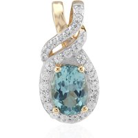 Petrolfarbener Turmalin-Goldanhänger (Mark Kaufman) Petrolfarbener Turmalin-Goldanhänger (Mark Kaufman)