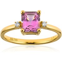 Pinkfarbener Diaspor-Goldring (AMAYANI) Pinkfarbener Diaspor-Goldring (AMAYANI)