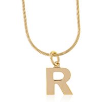 Silberhalskette- Buchstabe R Silberhalskette- Buchstabe R