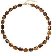 Tigerauge-Silberhalskette Tigerauge-Silberhalskette