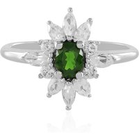 Russischer Diopsid-Silberring Russischer Diopsid-Silberring