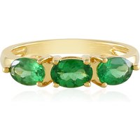 Grüner Apatit-Silberring Grüner Apatit-Silberring