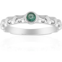 Russischer Smaragd-Silberring Russischer Smaragd-Silberring