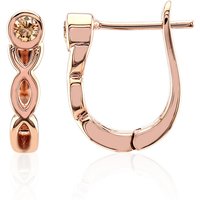 SI1 Argyle-Rose de France-Brillant-Goldohrringe (Annette) SI1 Argyle-Rose de France-Brillant-Goldohrringe (Annette)