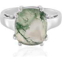 Moosachat-Silberring Moosachat-Silberring