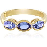 Tansanit-Silberring Tansanit-Silberring