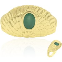 Brasilianischer Smaragd-Silberring Brasilianischer Smaragd-Silberring