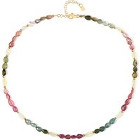 Edelstein-Silberhalskette Edelstein-Silberhalskette