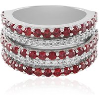 Tansania-Rubin-Silberring (Adela Silber) Tansania-Rubin-Silberring (Adela Silber)